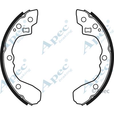 APEC BRAKING Комплект тормозных колодок SHU668